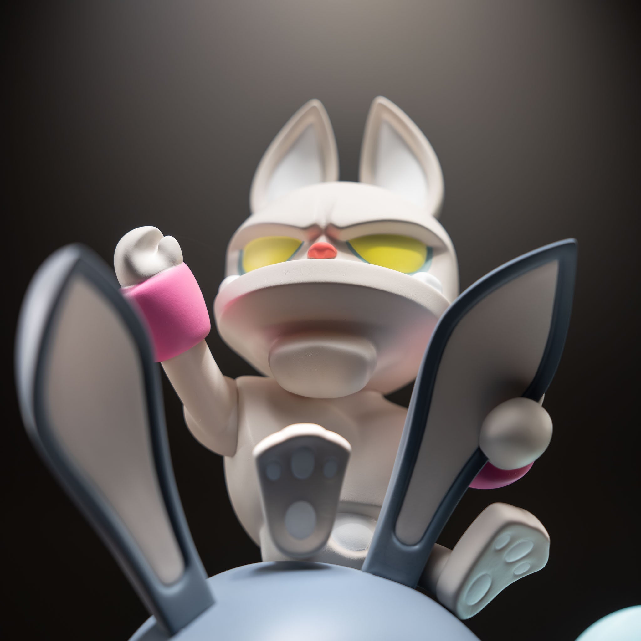 coarse Burnout designer toy detail gray colorway